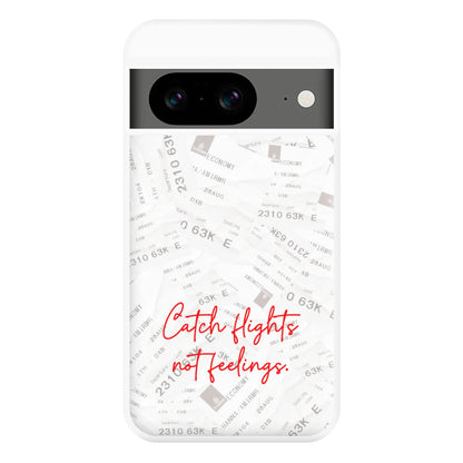 Catch Flights Not Feelings Collage Google Pixel 8a Case