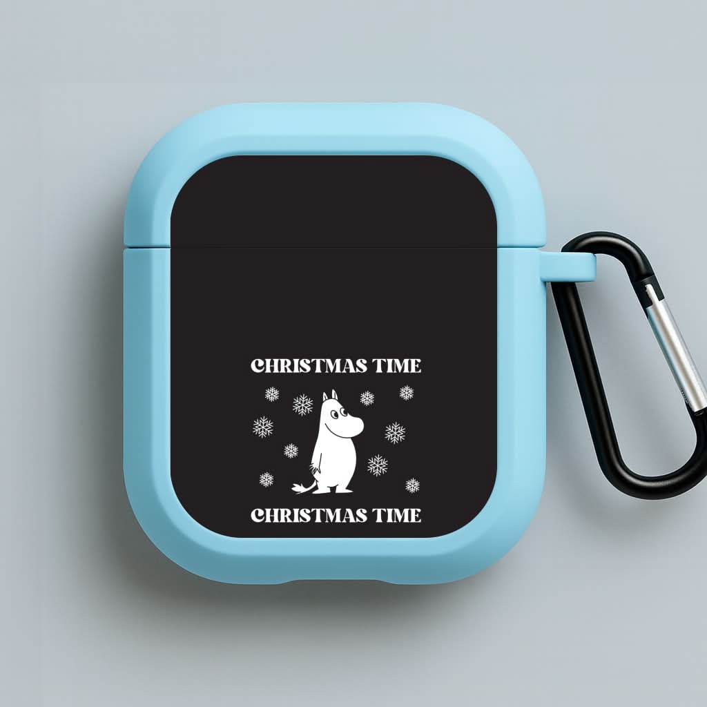 Christmas Time Moom Blue AirPods Case