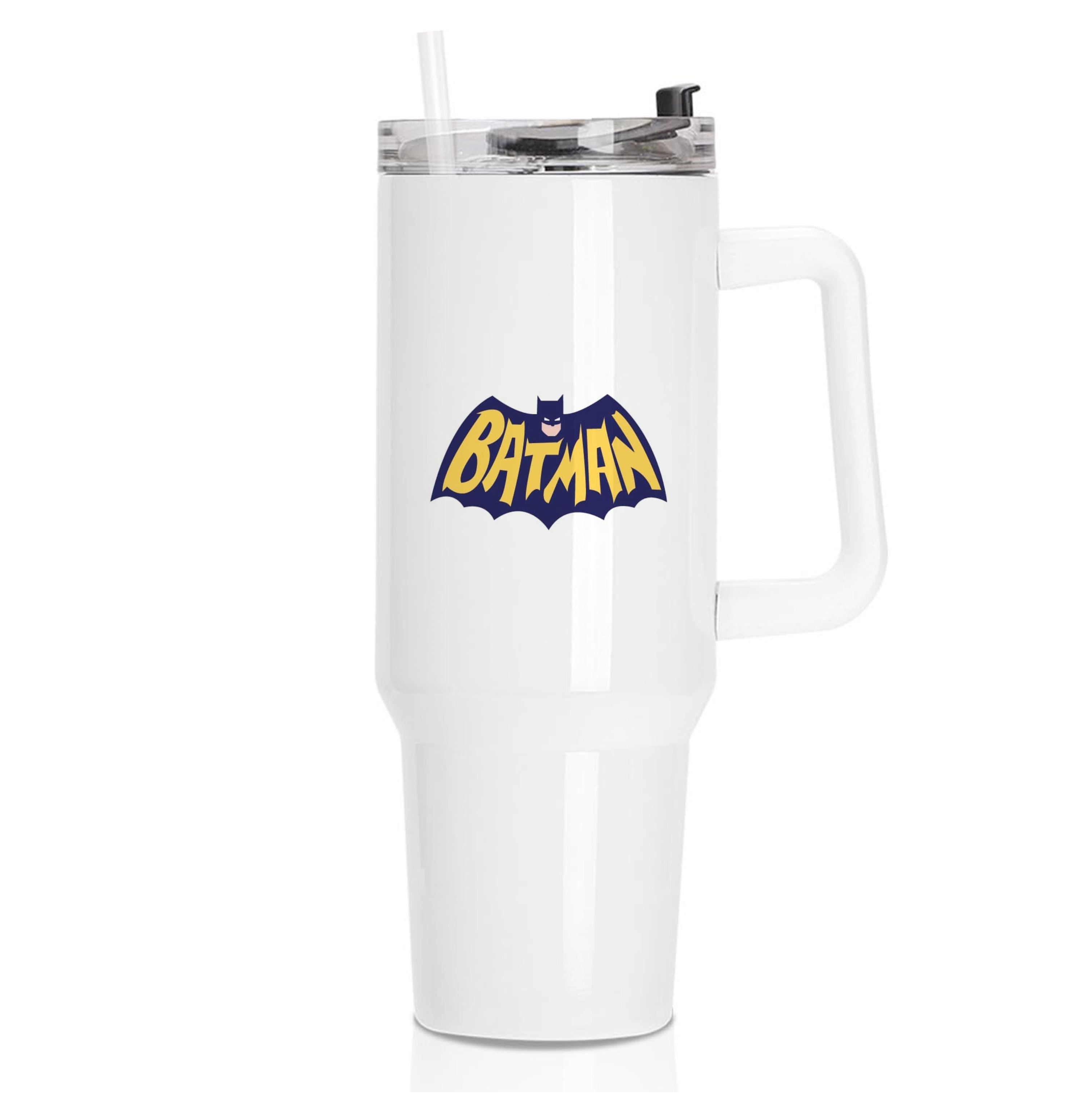 Bat Superhero Purple Logo Tumbler