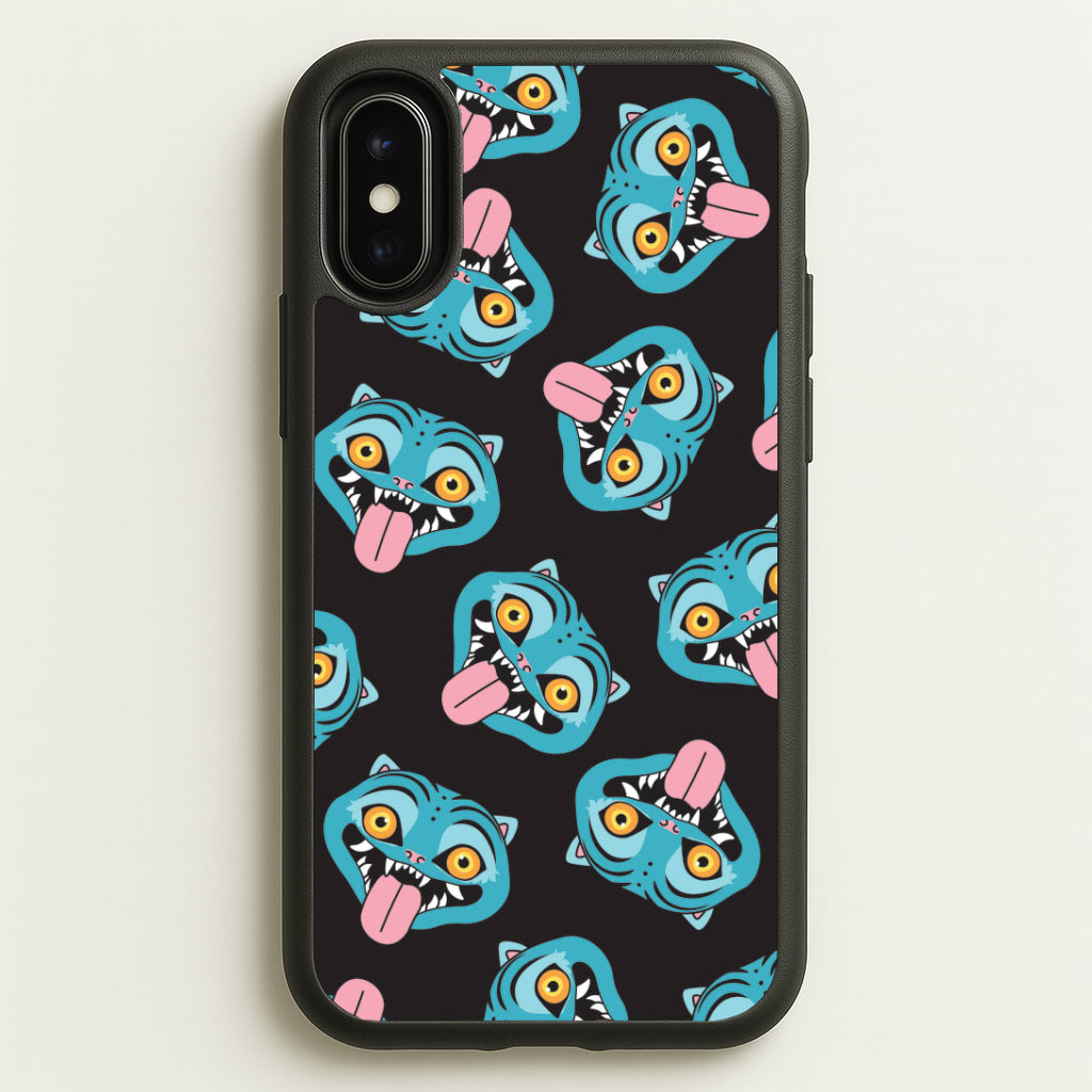 Demon Cat Pattern iPhone X / XS Case