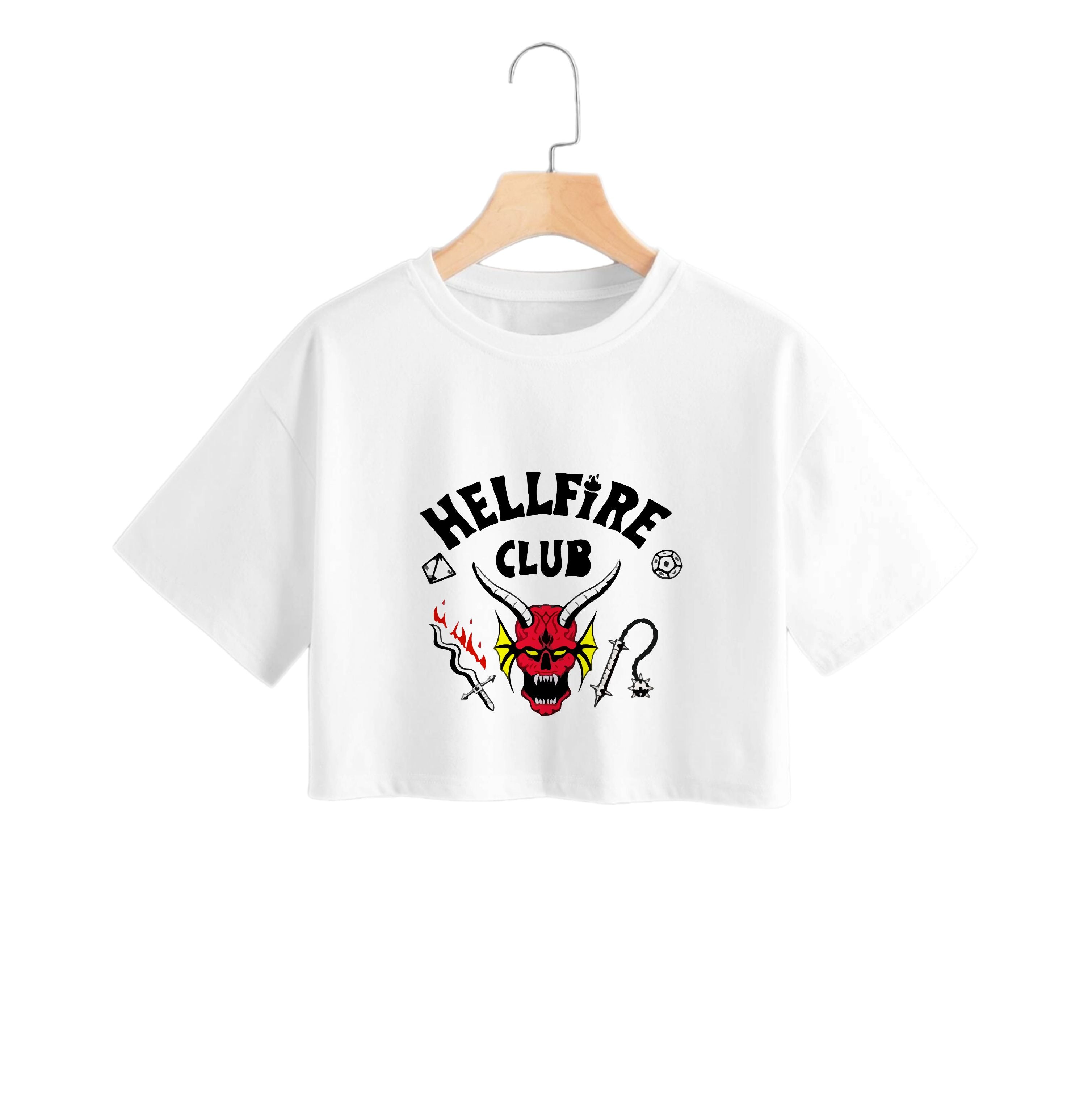 Hellfire Club Logo Crop Top