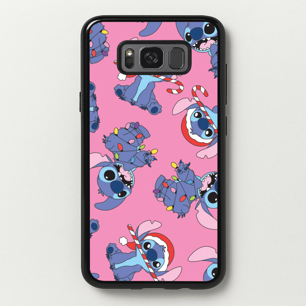 Christmas Cute Blue Alien Pattern Galaxy S8 Plus Case