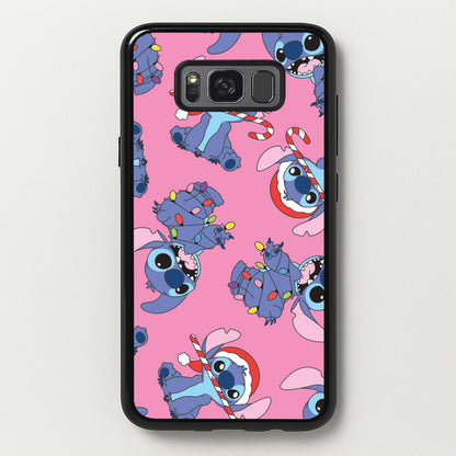 Christmas Cute Blue Alien Pattern Galaxy S8 Plus Case