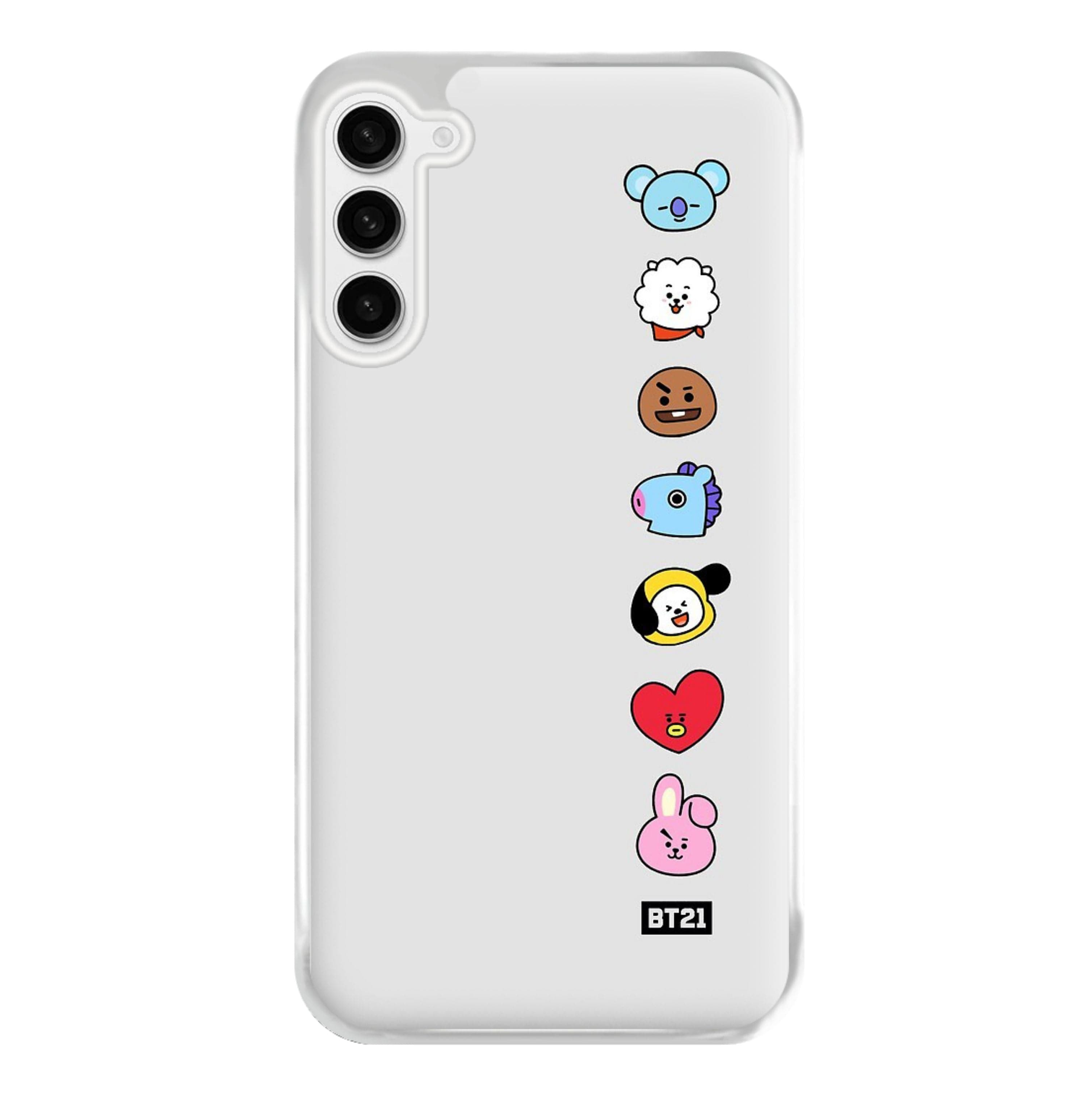 BT21 Vertical Faces - K Pop Phone Case