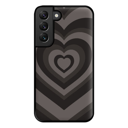 Abstract Black Heart Galaxy S22 Plus Case