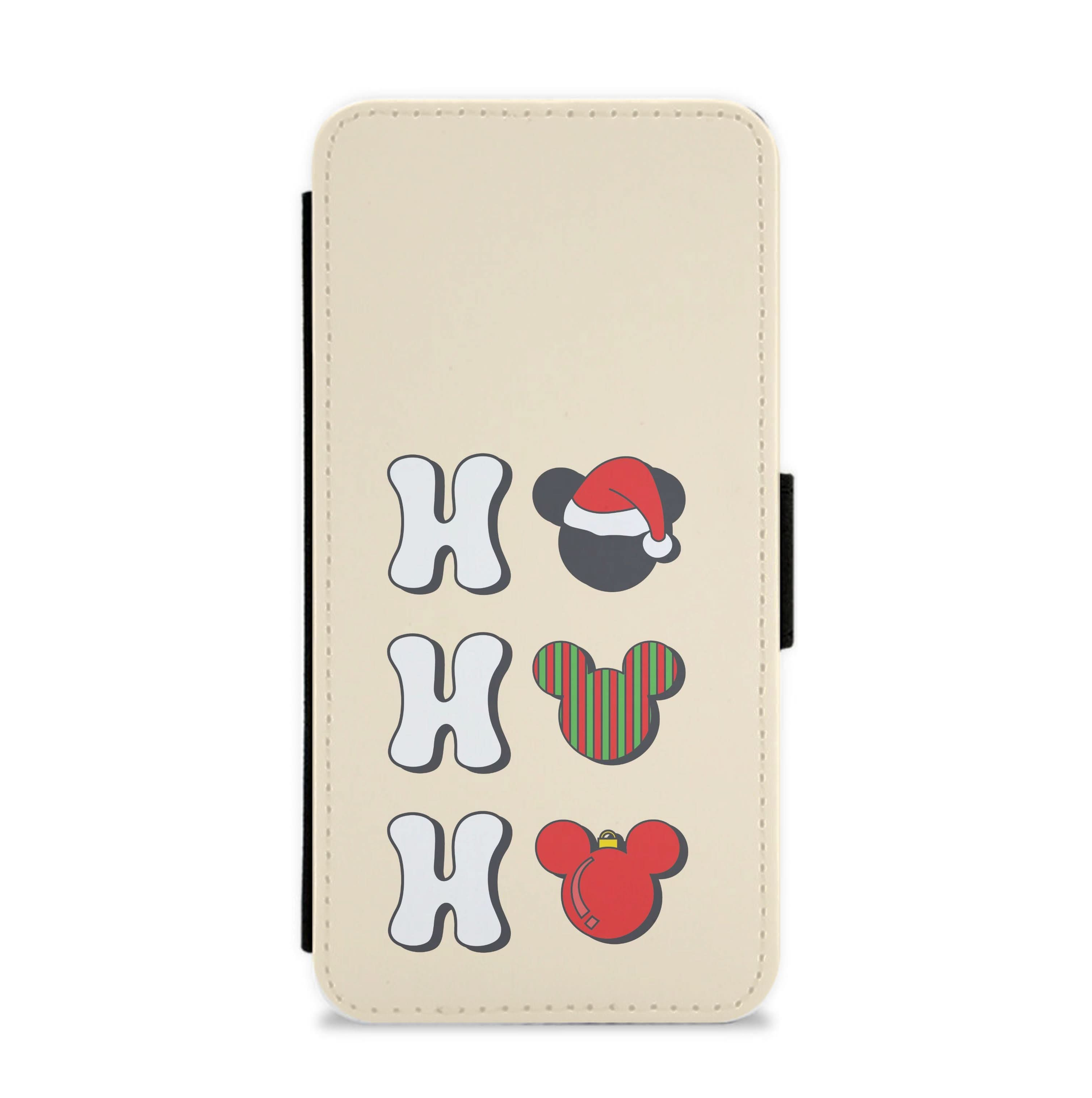 Ho Ho Ho Mickey Flip / Wallet Phone Case