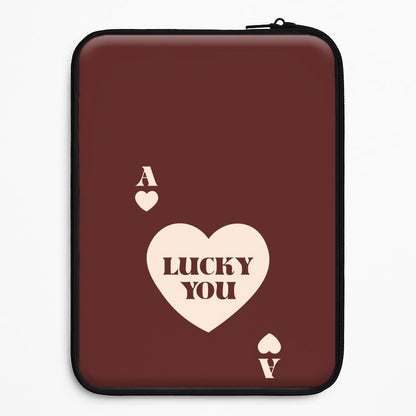 Ace Of Hearts Lucky You Universal Laptop Sleeve