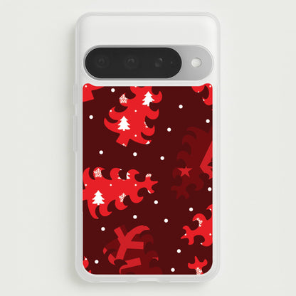 Wrapping Paper Christmas Tree Pattern Google Pixel 10 Pro XL Case