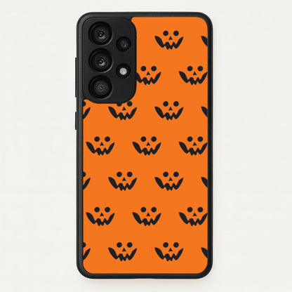 Carved Pumpkin Face Pattern Galaxy A53 Case