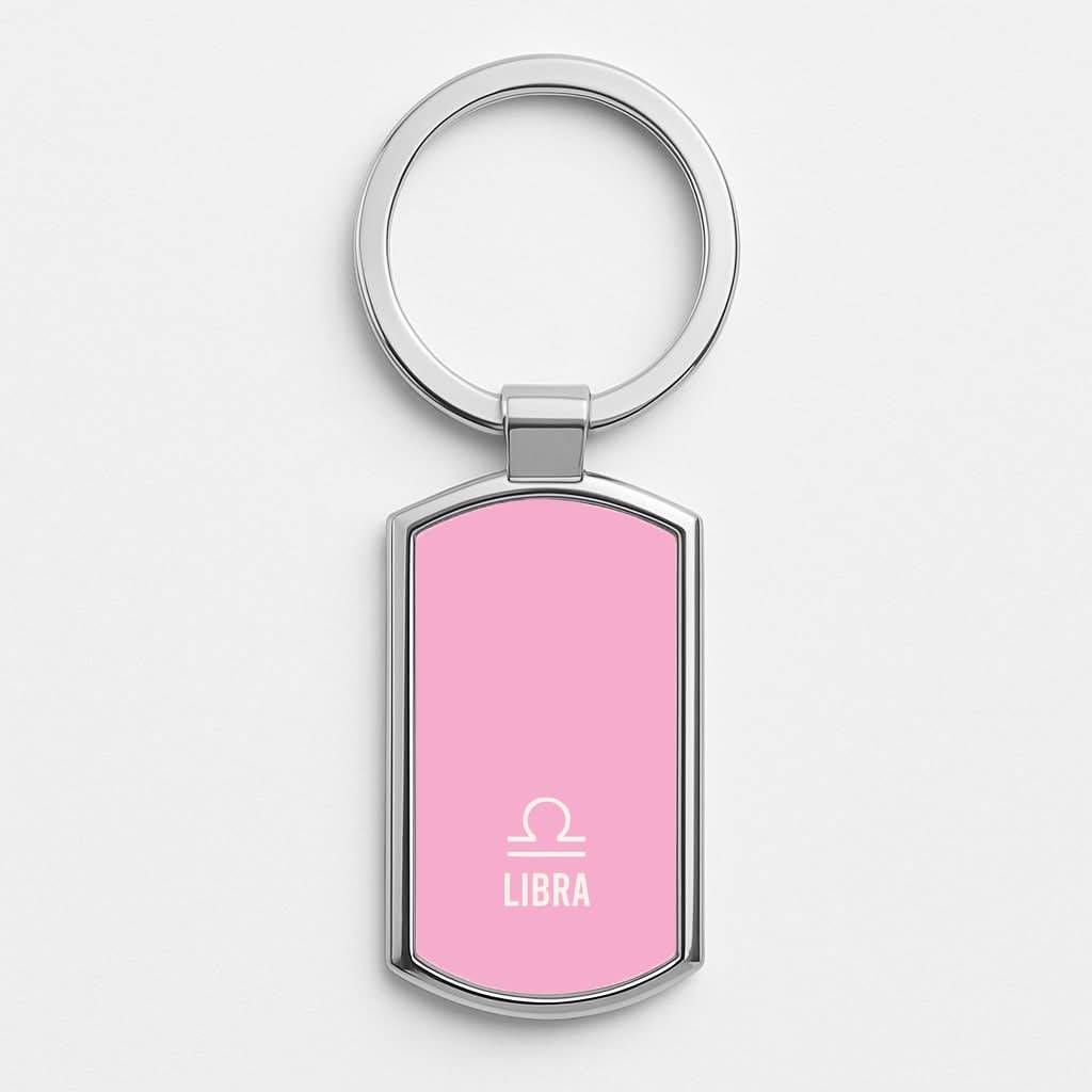 Libra Pastel Zodiac Luxury Keyring