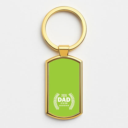 2026 Dad Rating Gold Keyring