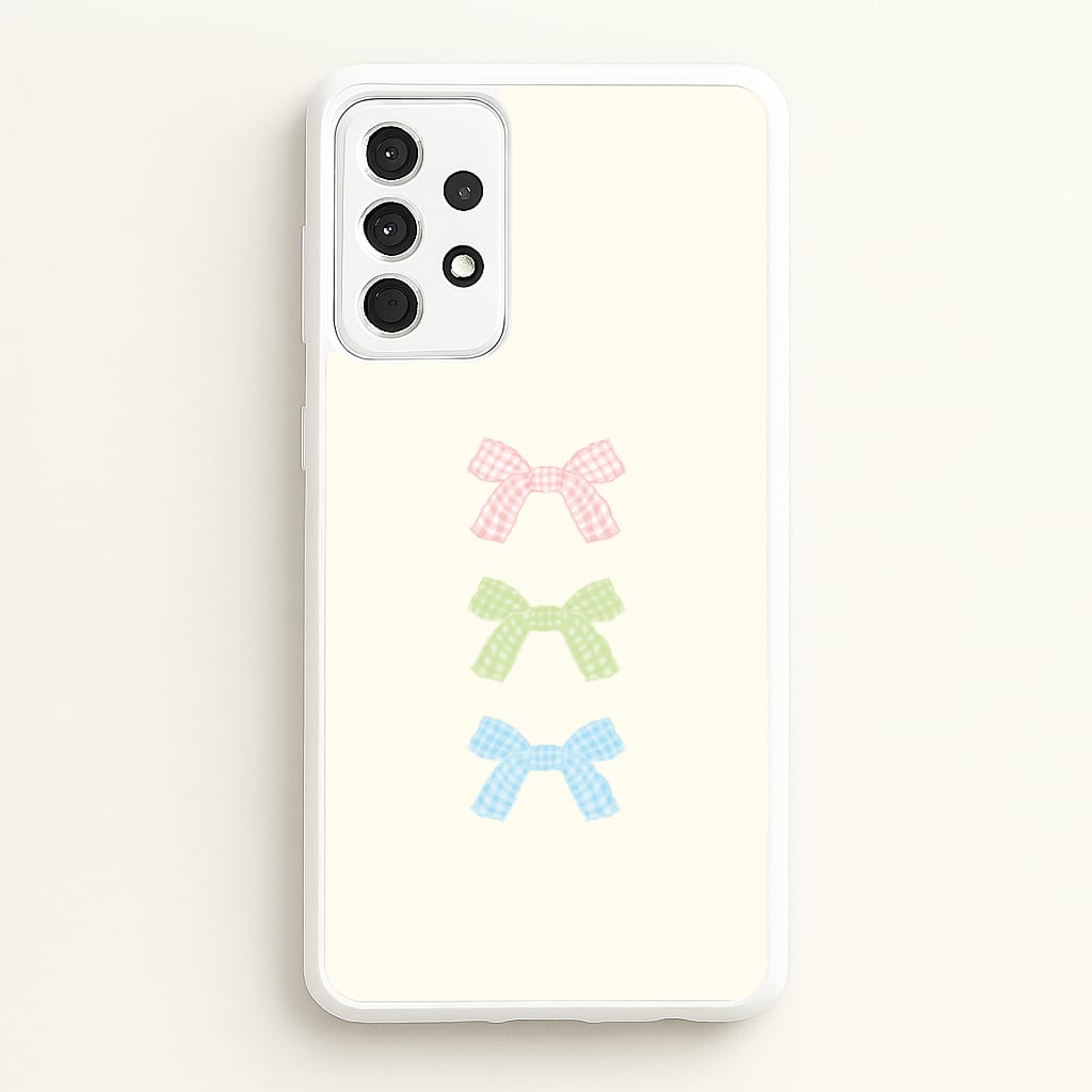 Gingham Tiered Ties Galaxy A52 / A52s Case