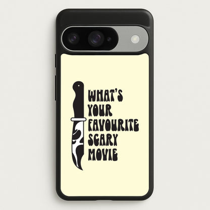 What's Your Favourite Scary Movie Trippy Google Pixel 10 / 10 Pro Case
