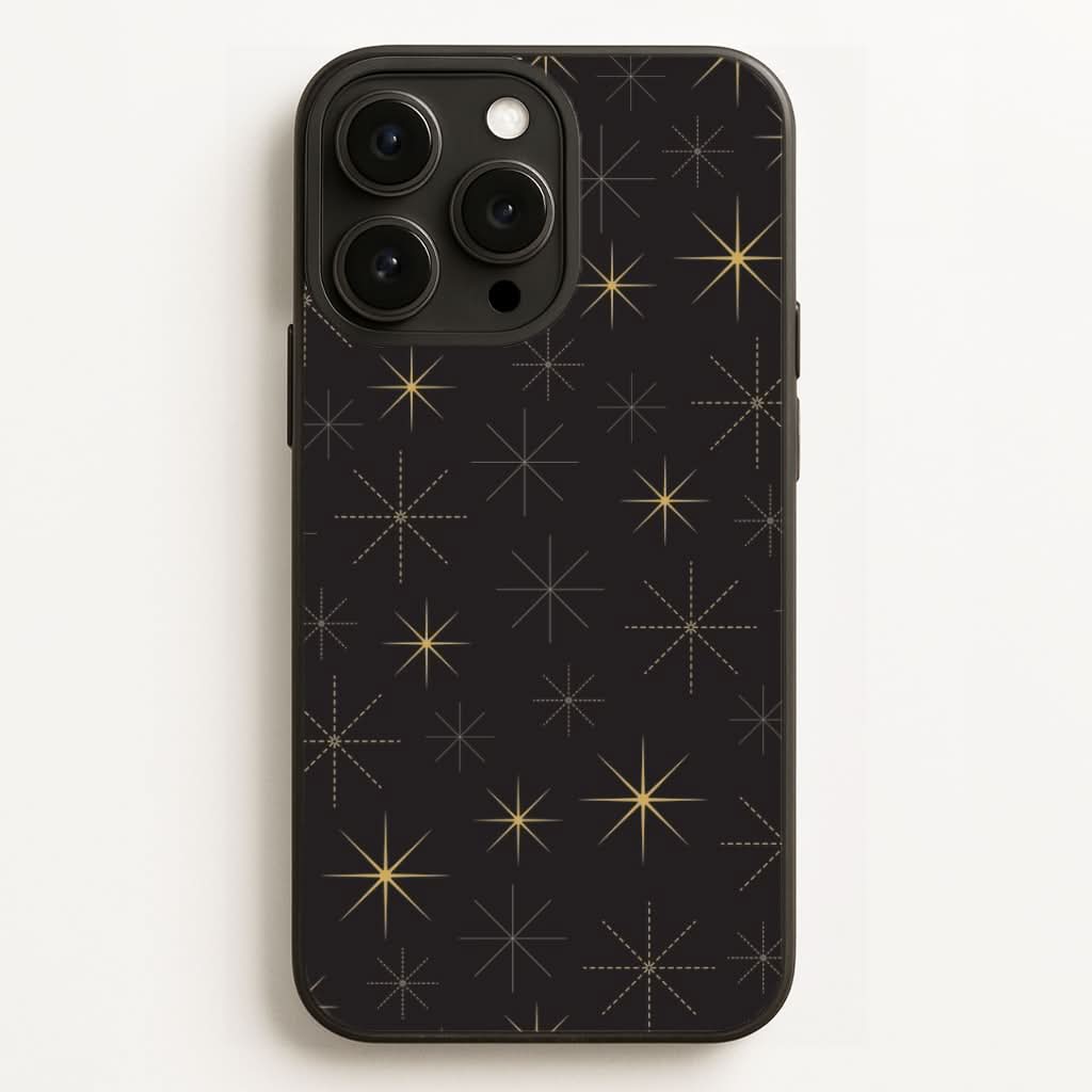 Christmas Gold Stars Pattern Phone Case