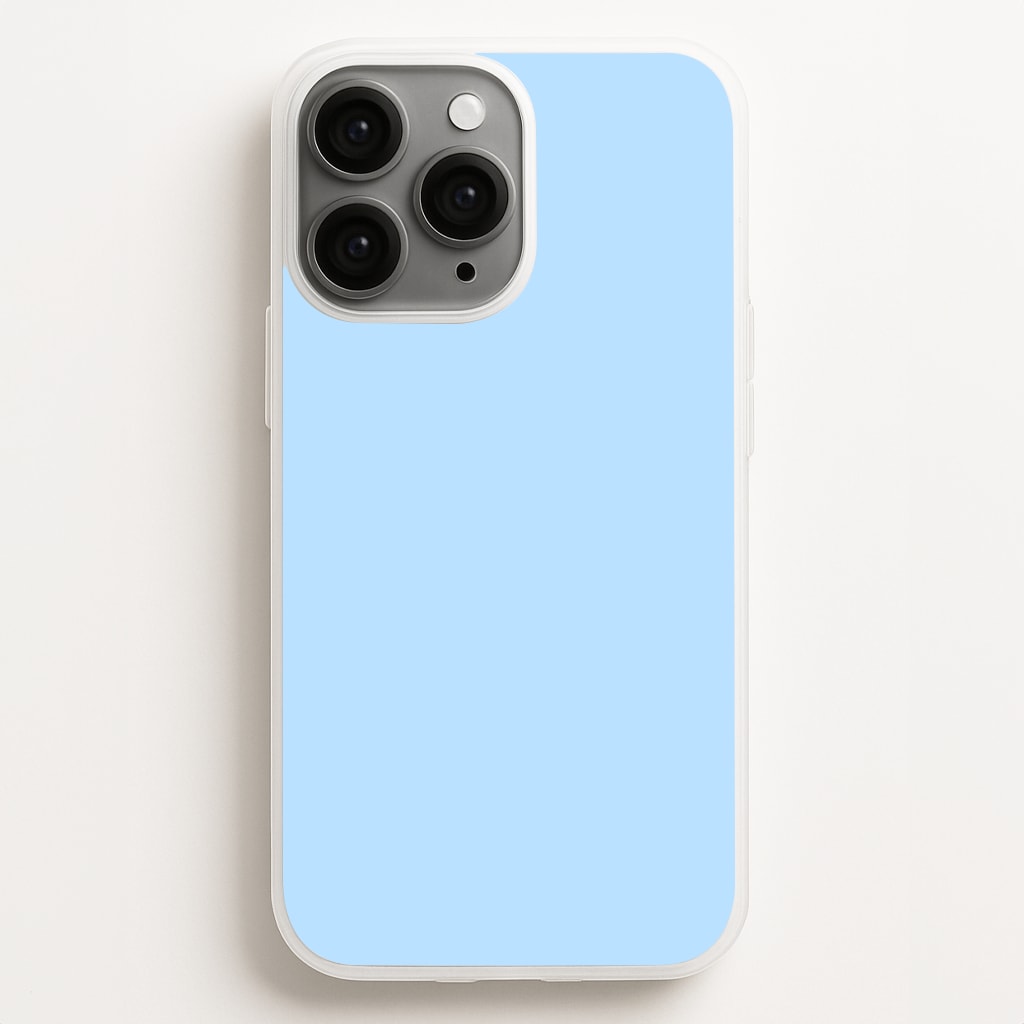 Back To Casics - Pretty Pastels - Plain Blue Phone Case for iPhone, Samsung Galaxy and Google Pixel