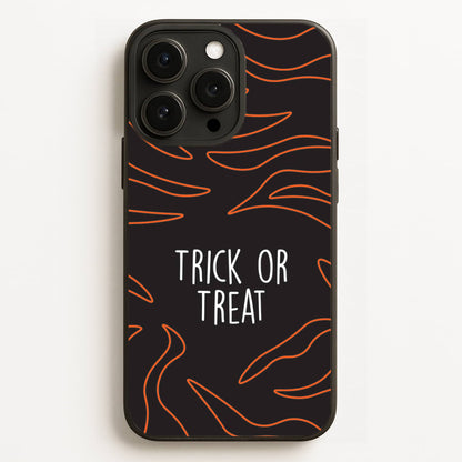 Zebra Print Trick Or Treat iPhone 16 Pro Case