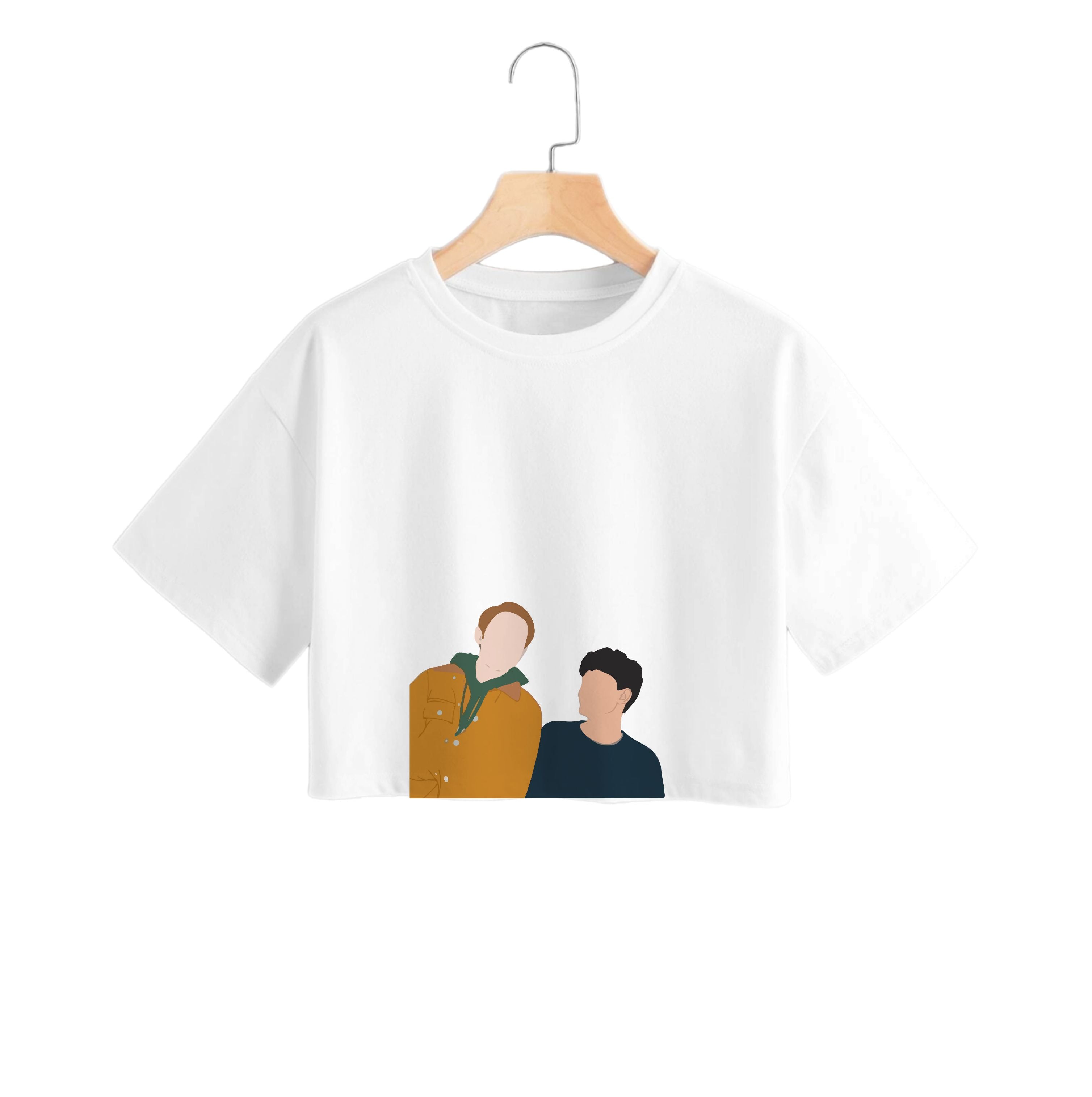 Nick And Charlie - Heart TV Crop Top