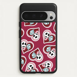 J And S Heart Pattern Google Pixel 9 Pro XL Case
