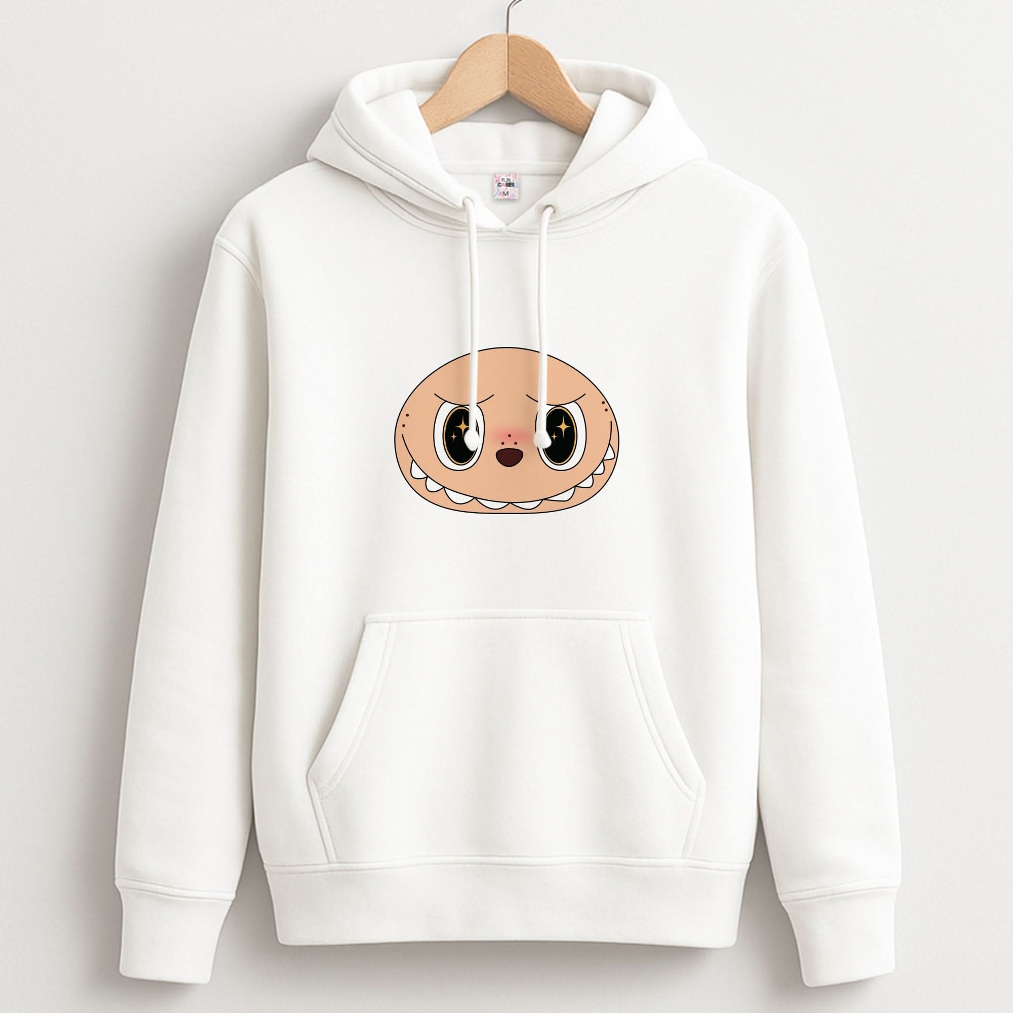Cute Brown Monster Face Unisex Hoodie