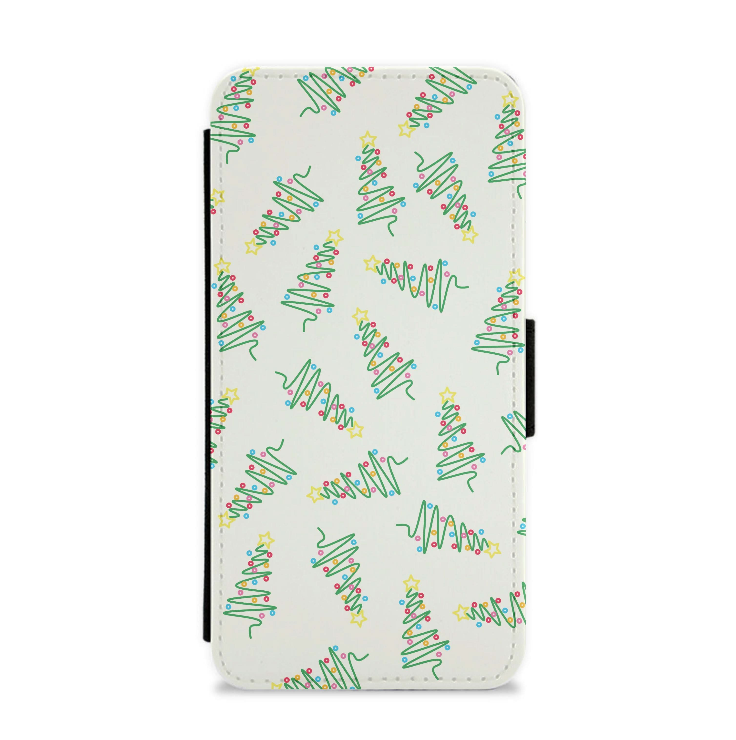 Wiry Tree Pattern Flip / Wallet Phone Case