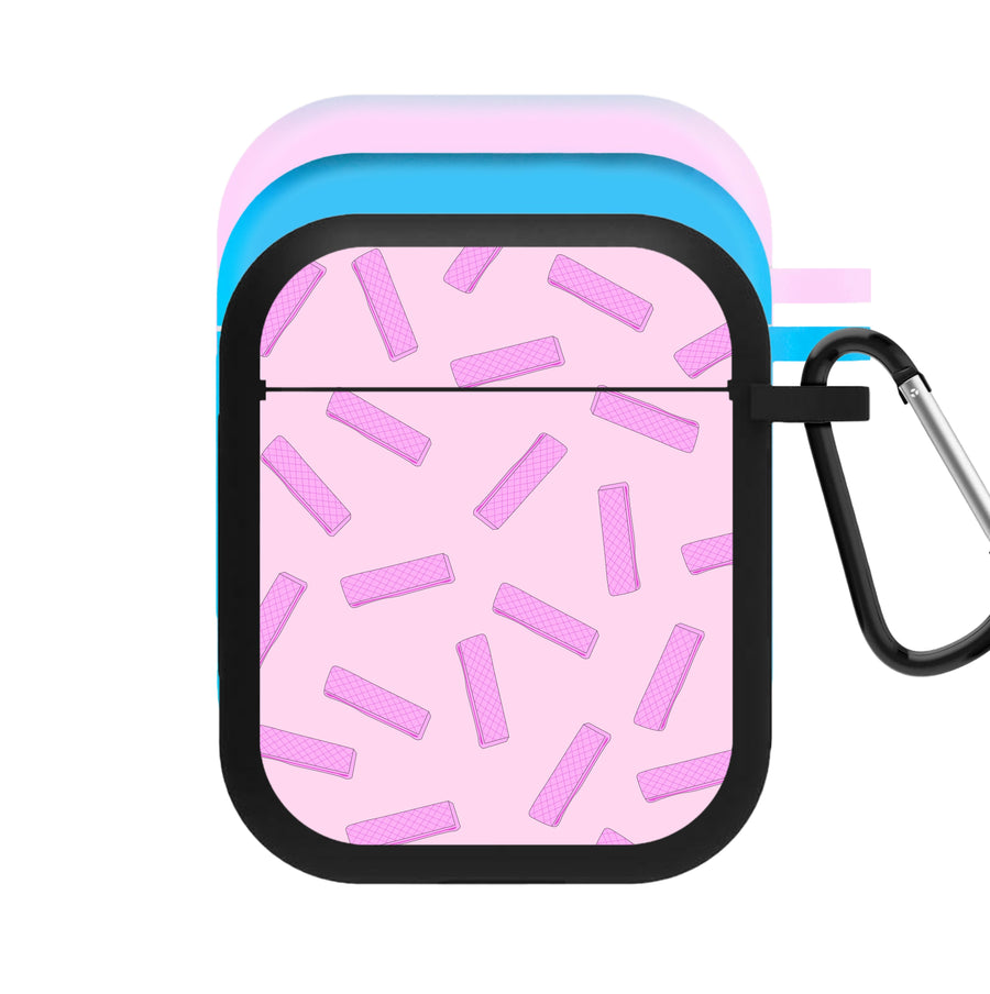 Pink Waffers - Biscuits Patterns AirPods Case