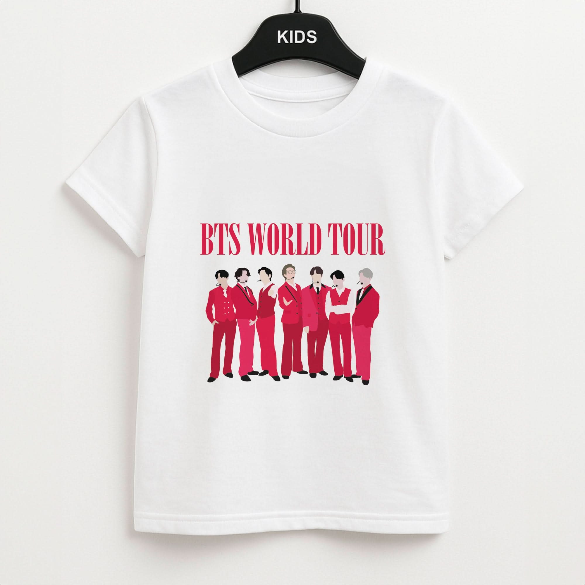 K-Pop Band World Tour 2026 Kids T-Shirt