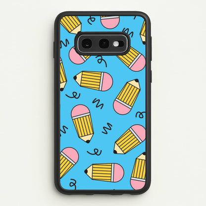 Pencils And Scribbles Pattern Galaxy S10e Case