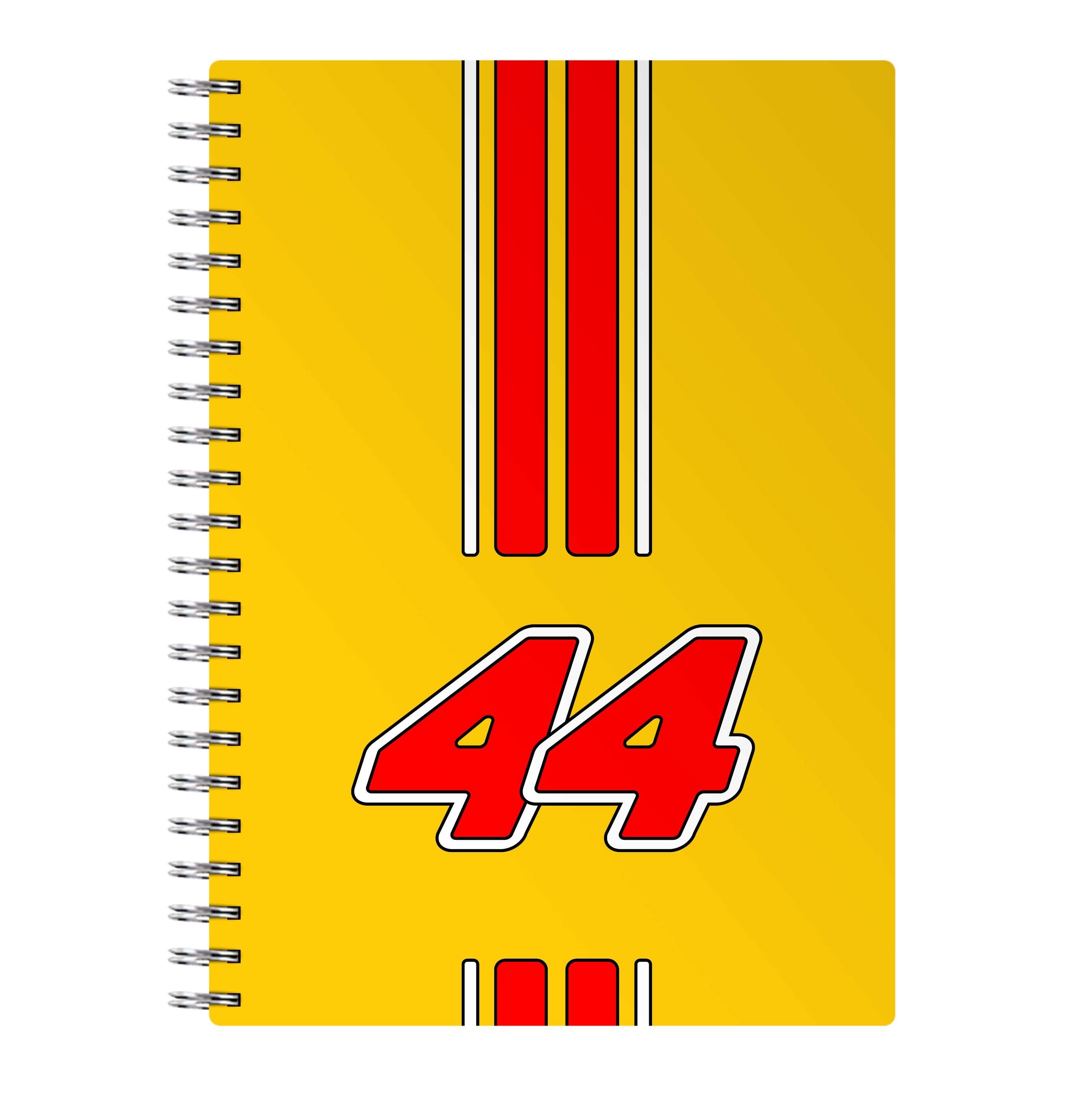 Retro Yellow And Red Hamilton Notebook