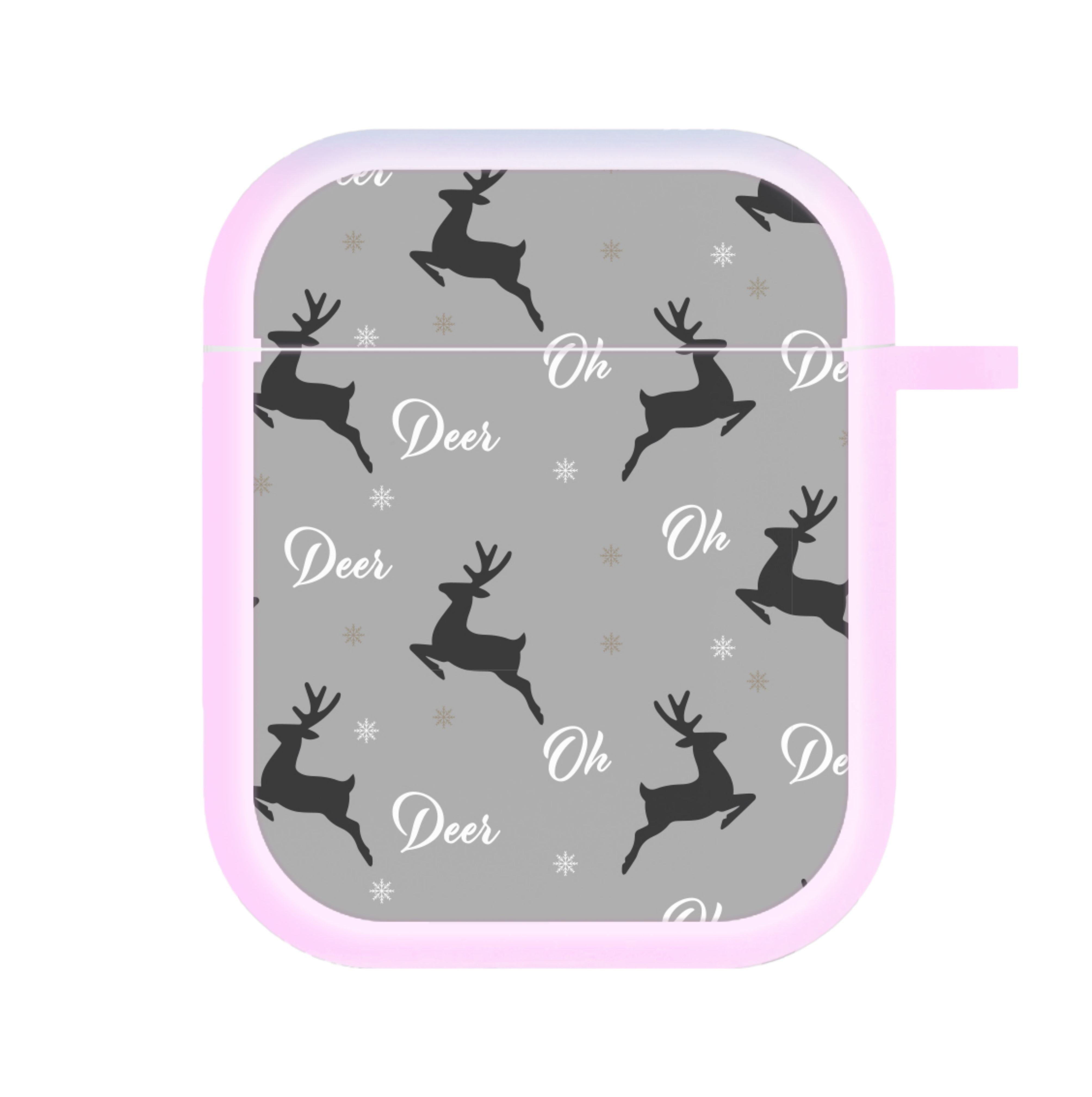 Oh Deer Christmas Pattern AirPods Case