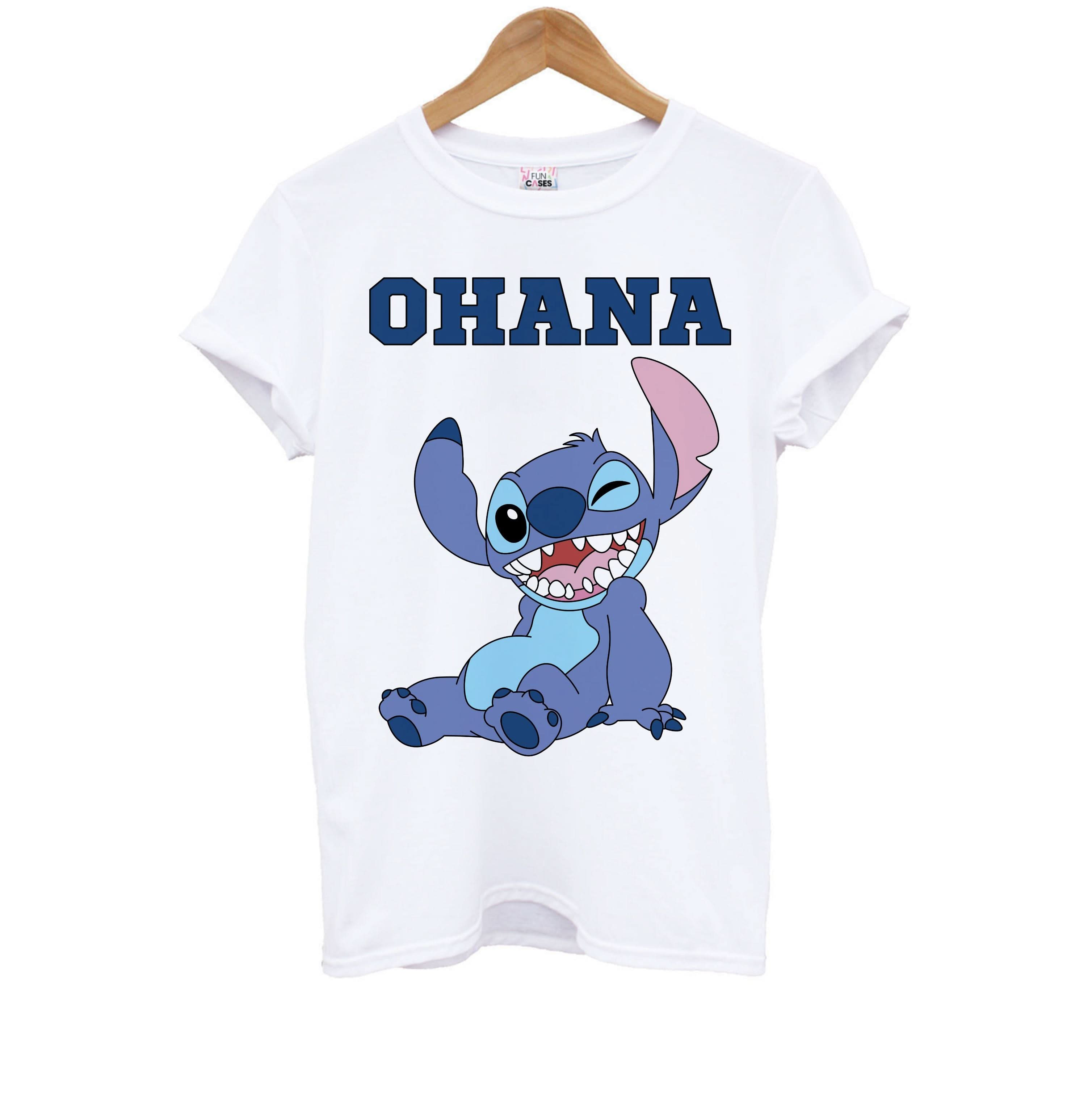 Blue Alien Ohana Kids T-Shirt