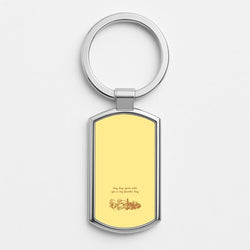 Any Day Spent With You Silver Metal Keyring