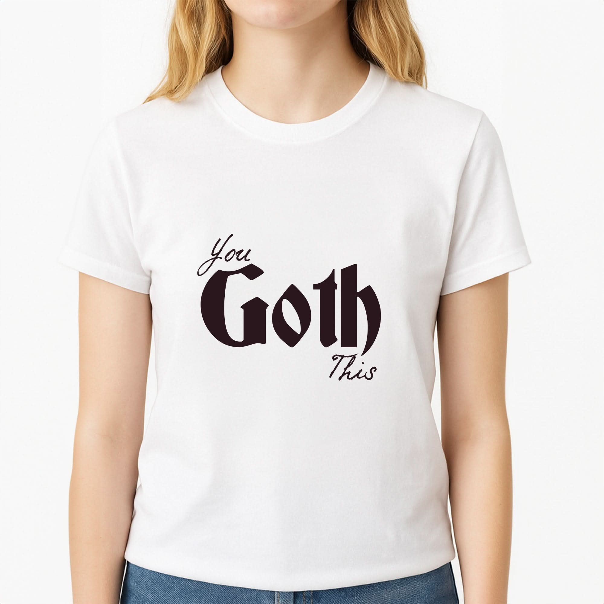 You Goth This Tartan Womens T-Shirt