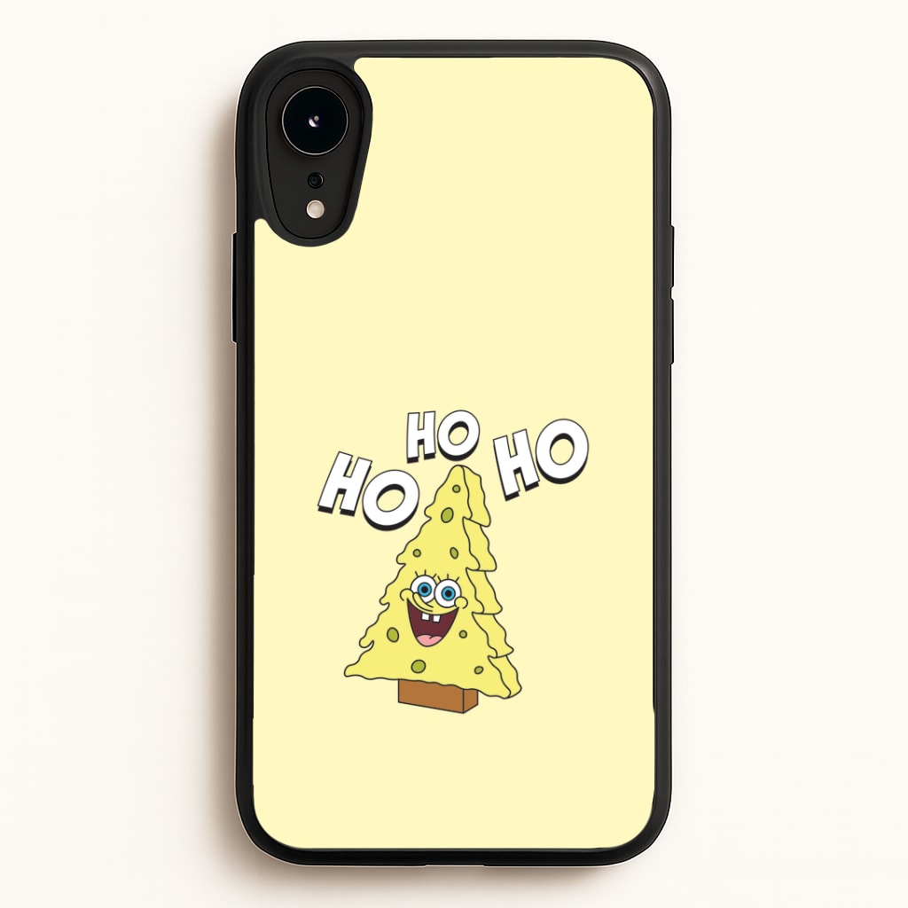 Christmas Tree Cartoon Sponge iPhone XR Case