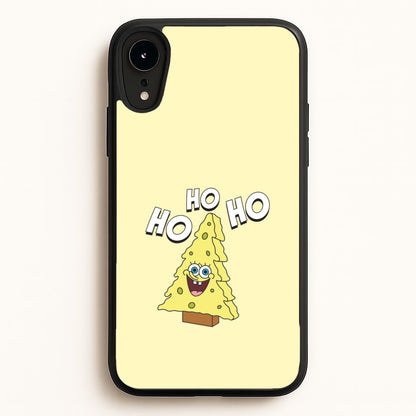 Christmas Tree Cartoon Sponge iPhone XR Case