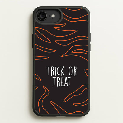Zebra Print Trick Or Treat iPhone 6 Plus / 7 Plus / 8 Plus Case