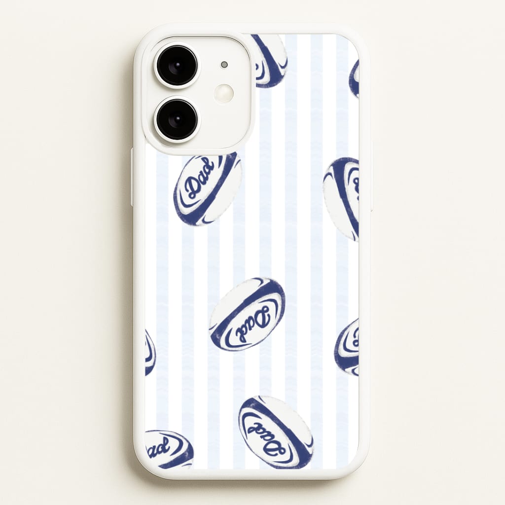 Dad Rugby Ball Pattern iPhone 11 Case