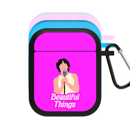 Neon Pink Beautiful Things AirPods Case