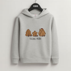 Gingerbread Plushies Quote Grey Kids Hoodie