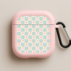 Patchwork Floral Pattern Pink AirPods Case