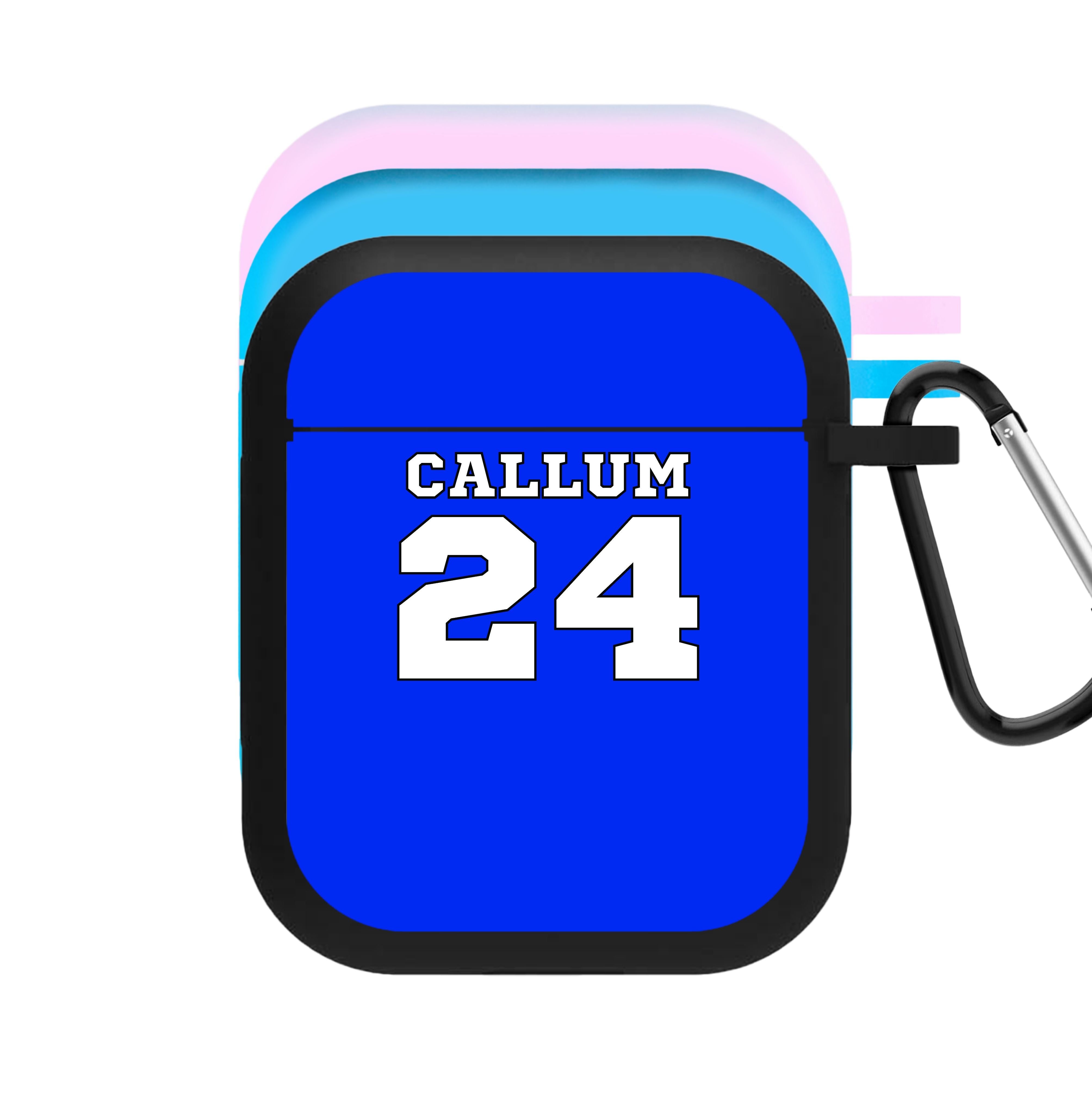 Dark Blue - Personalised Football AirPods Case