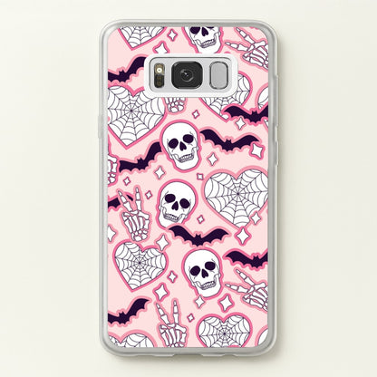 Cute Halloween Stickers Pattern Galaxy S8 Case