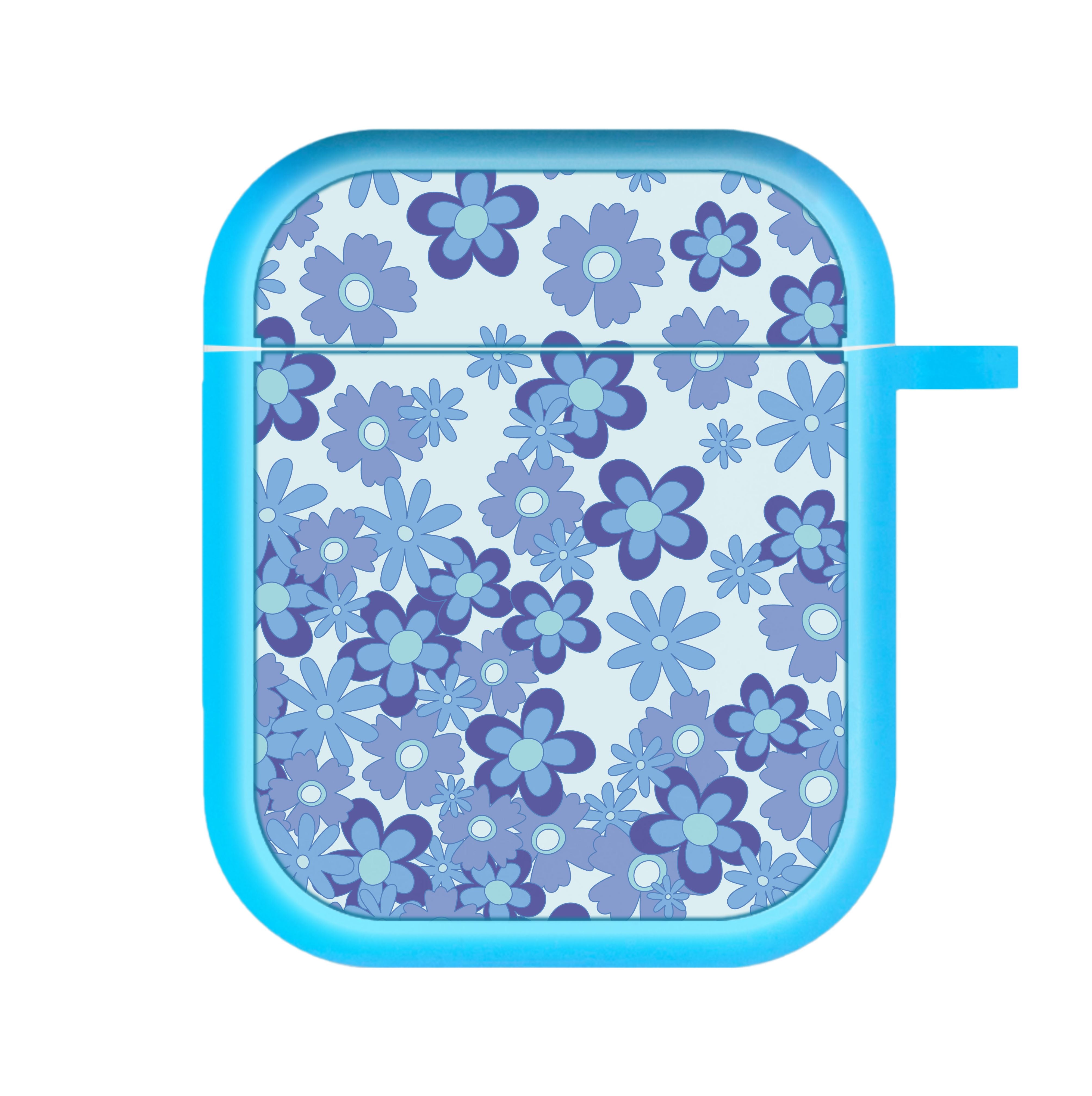 Blue Flowers - Floral Patterns AirPods Case