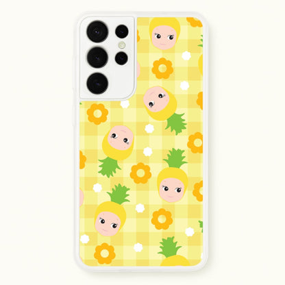 Pineapple Angel Pattern Galaxy S21 Ultra Case