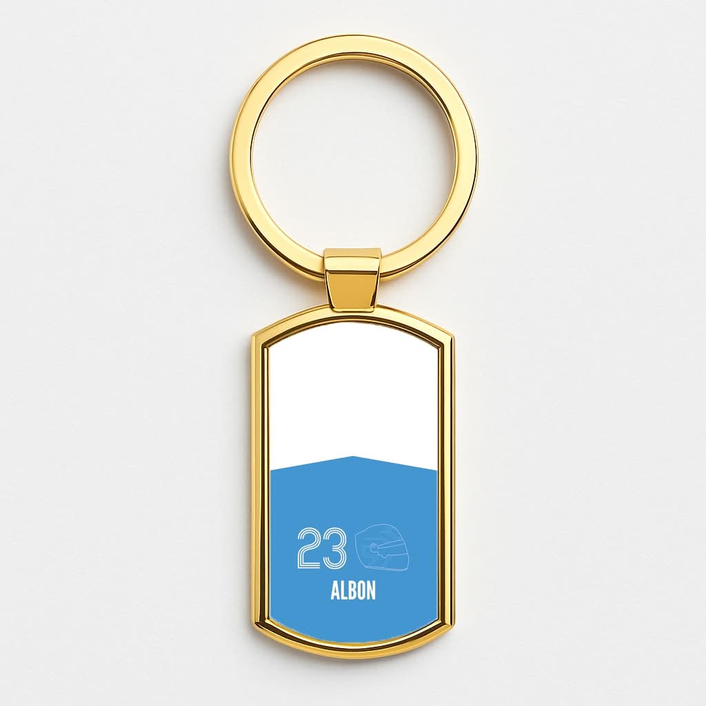 Albon Helmet 2026 Gold Keyring