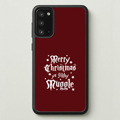 Merry Christmas You Filthy Muggle Galaxy Note 20 Case