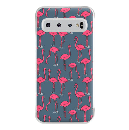 Basic Pink Flamingo Pattern Phone Case