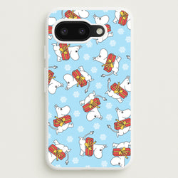 Present And Snowflakes Moom Pattern Google Pixel 9a Case