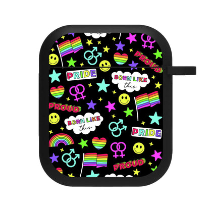 Dark Pride Stickers AirPods Case