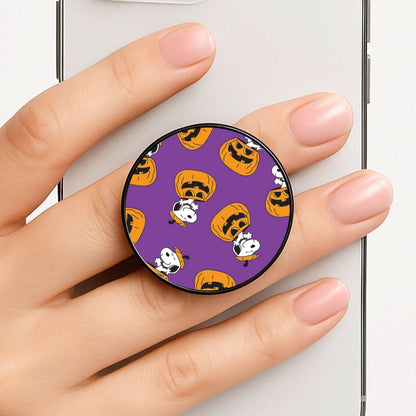 Cartoon Beagle Pumpkin Pattern Phone Grip