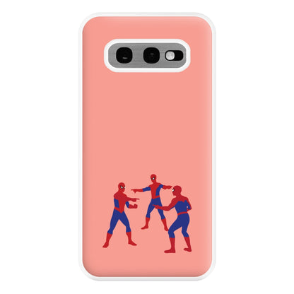 Spider Hero Pointing Meme Galaxy S10e Case